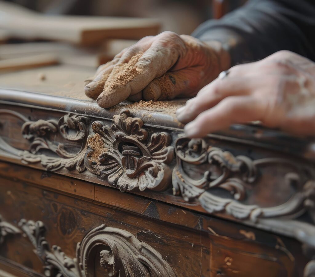 Intricate Wood Carving in Antique Furniture Restoration Intricate Wood Carving in Antique Furniture Restoration